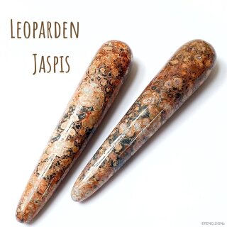 Massage Stick Leoparden Jaspis - Balance & Ausdauer