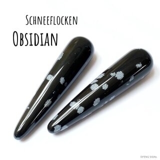 Massage Stick Schneeflocken Obsidian - Unterstützung &...