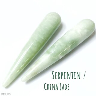 Massage Stick Serpentin / China Jade - Innerer Frieden &...