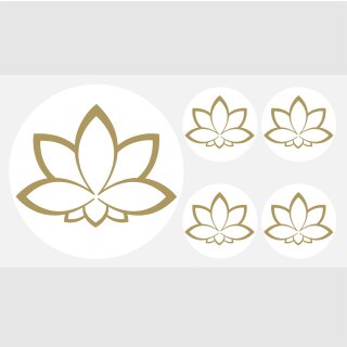 Aufkleber-Set Lotusblüte... für positive Energien