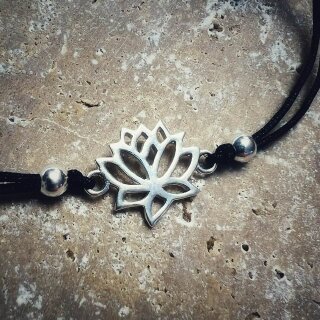 Armband Lotusblüte, silber