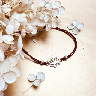 Armband Lotusblüte, silber