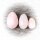 Yoni Egg. Rosenquarz mini - gebohrt, ca. 2,2 x 3,2 cm