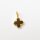 Glücks-Blume mit Onyx - Silber vergoldet, Mini-Anhänger