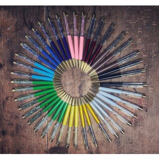Rosenquarz Kugelschreiber - Der Stift für Worte mit Herz