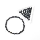 Schwarzer Obsidian / Mein Armband - Selbstgemacht 6 mm Kugel