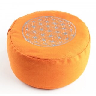 Meditationskissen „Blume des Lebens“ - Orange